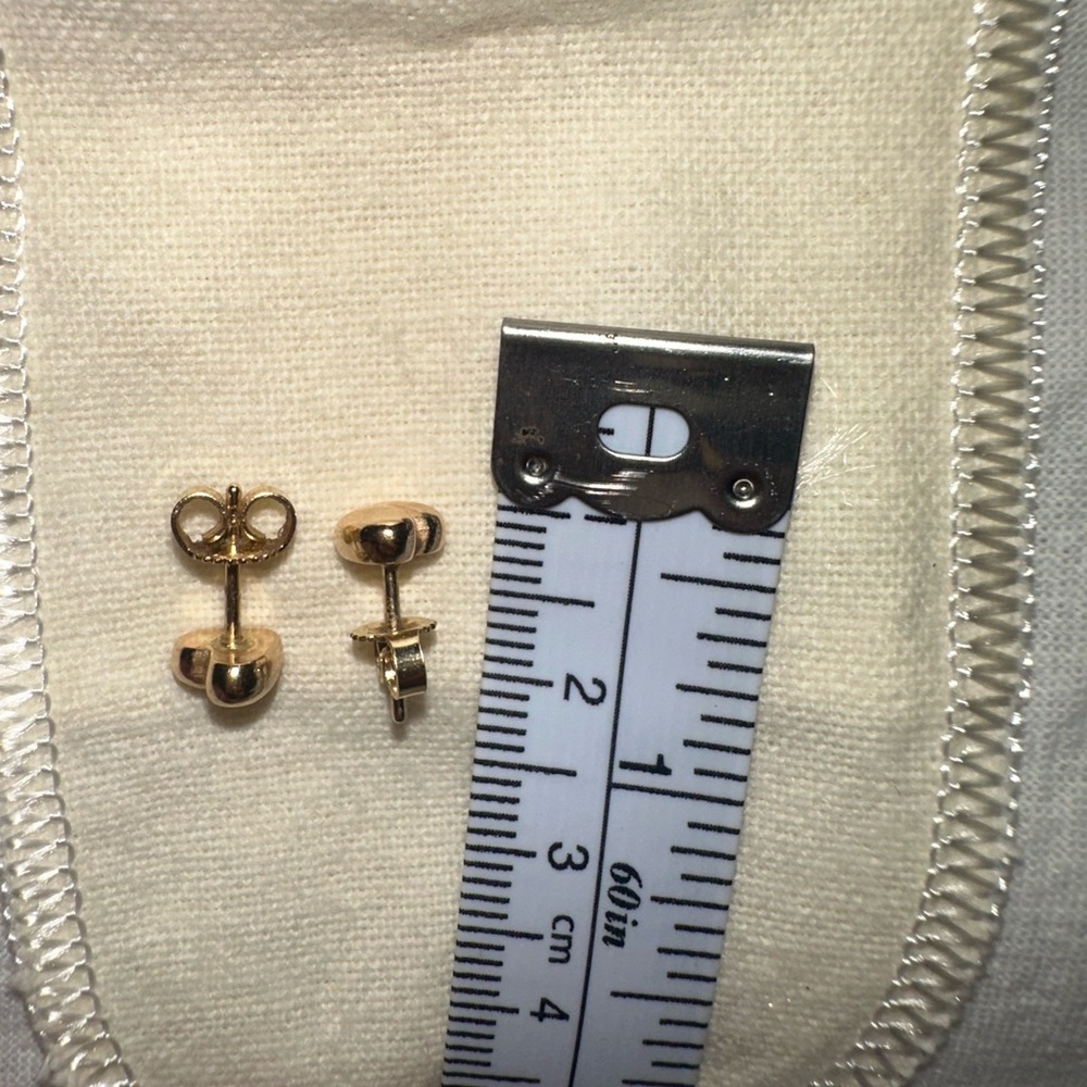 James Avery Gold Heart Earrings - Picture 2 of 3